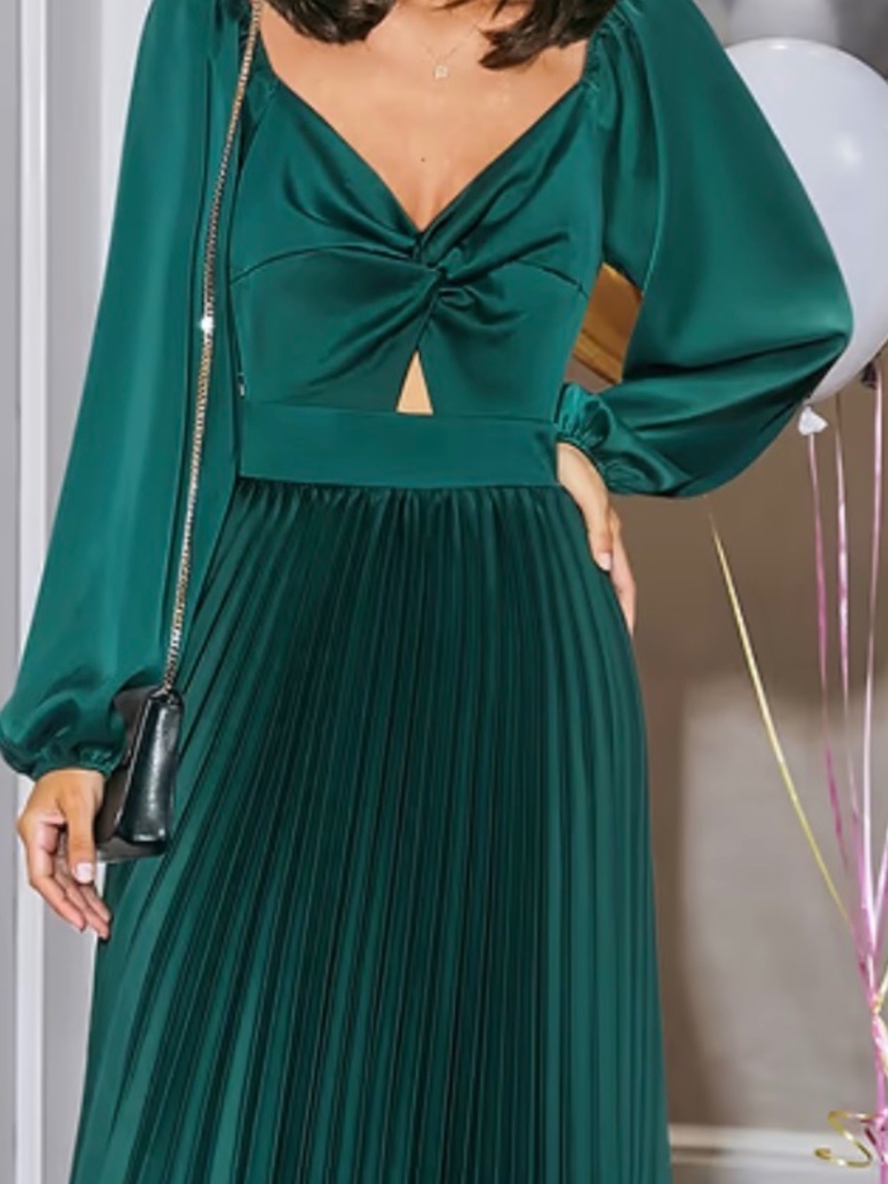 Cupshe NWT Green sweetheart midi dress